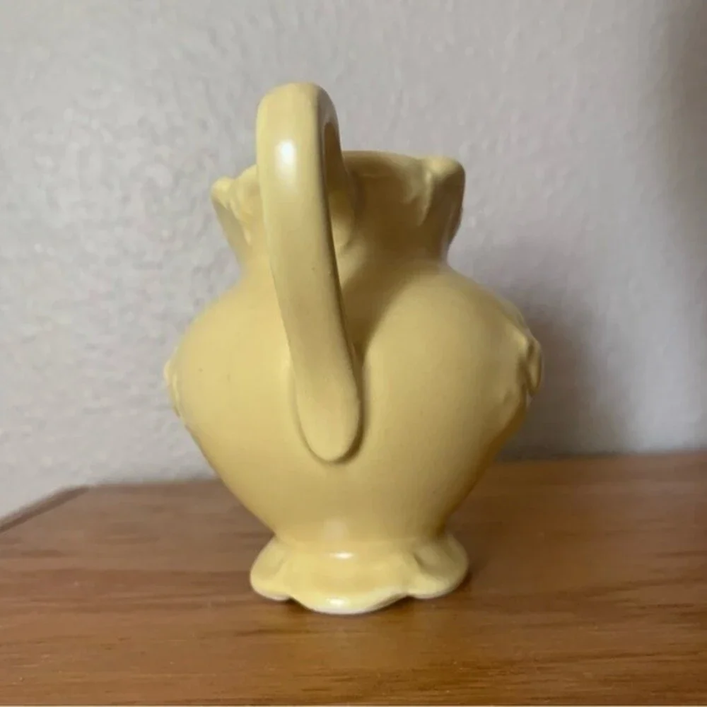 SALE! Vintage Miniature Camark Deluxe Artware Pitcher Vase in Yellow
